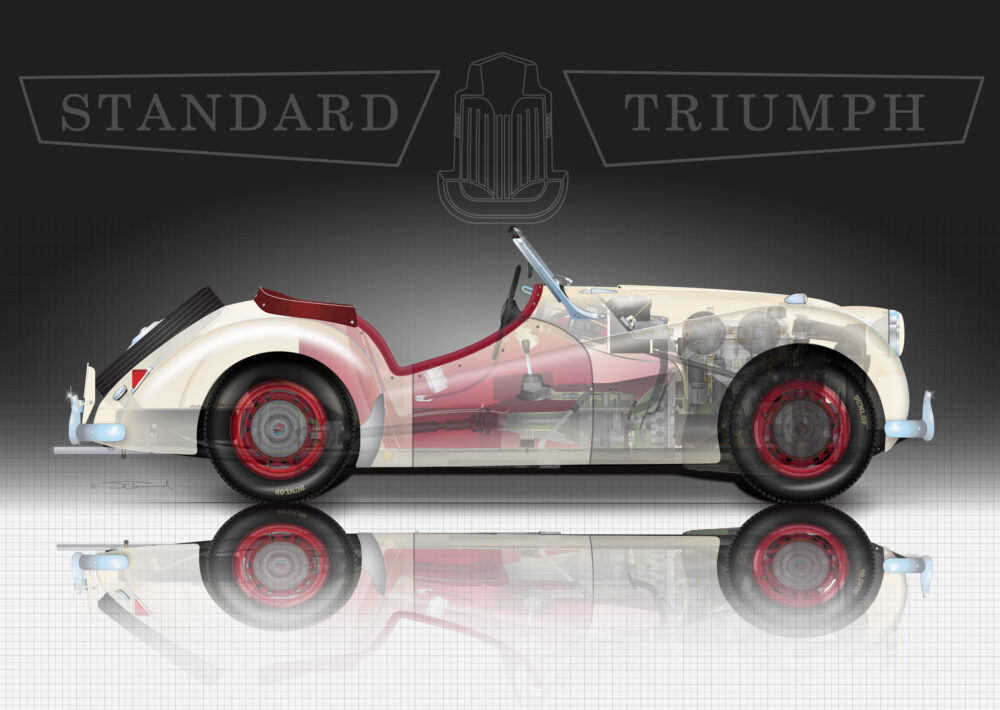 Triumph 20TS - Sports Car Art