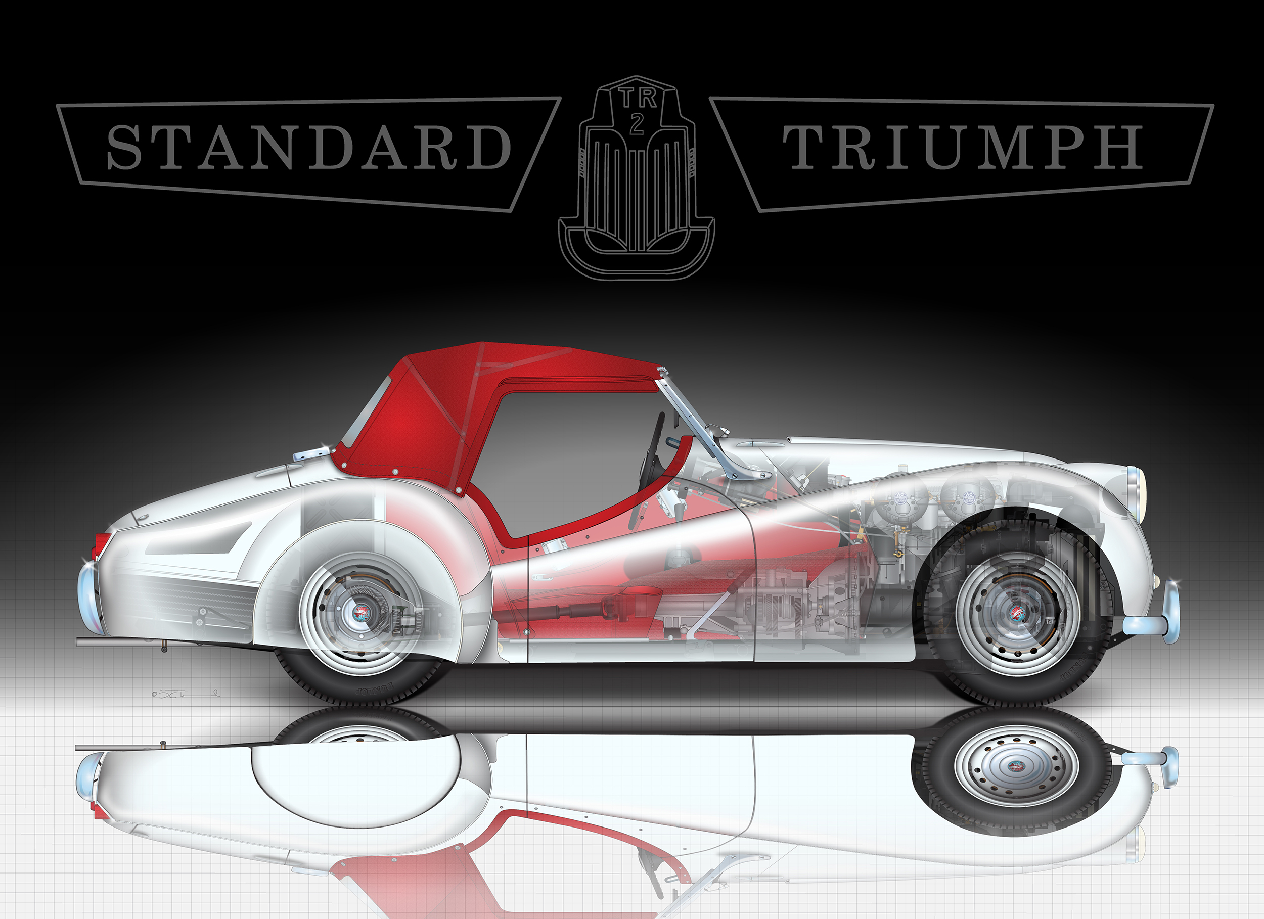 Triumph Ts1 Artwork - Sports Car Art